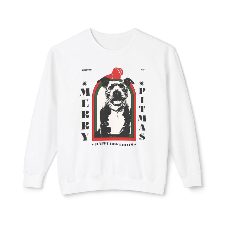 Merry Pitmas & Happy Howlidays Unisex Premium Sweatshirt