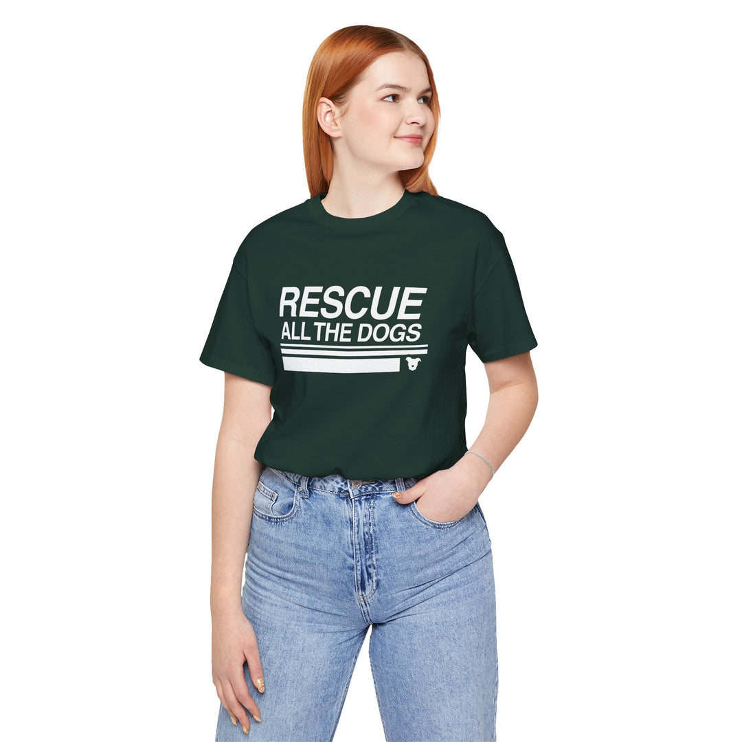 Rescue All The Dogs Unisex Short Sleeve T-shirt