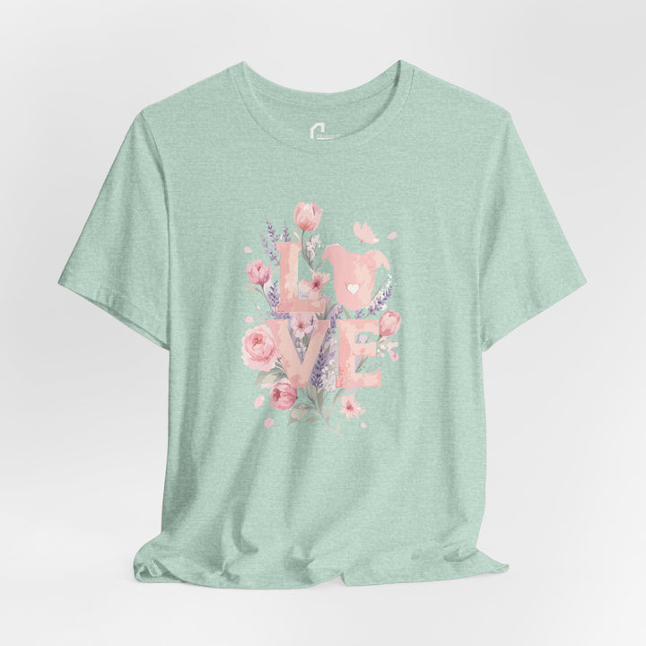 LOVE Floral Premium V3 Short Sleeve Tee