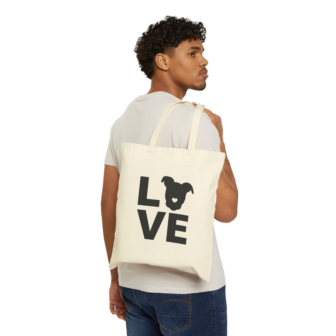 LOVE Cotton Canvas Tote Bag