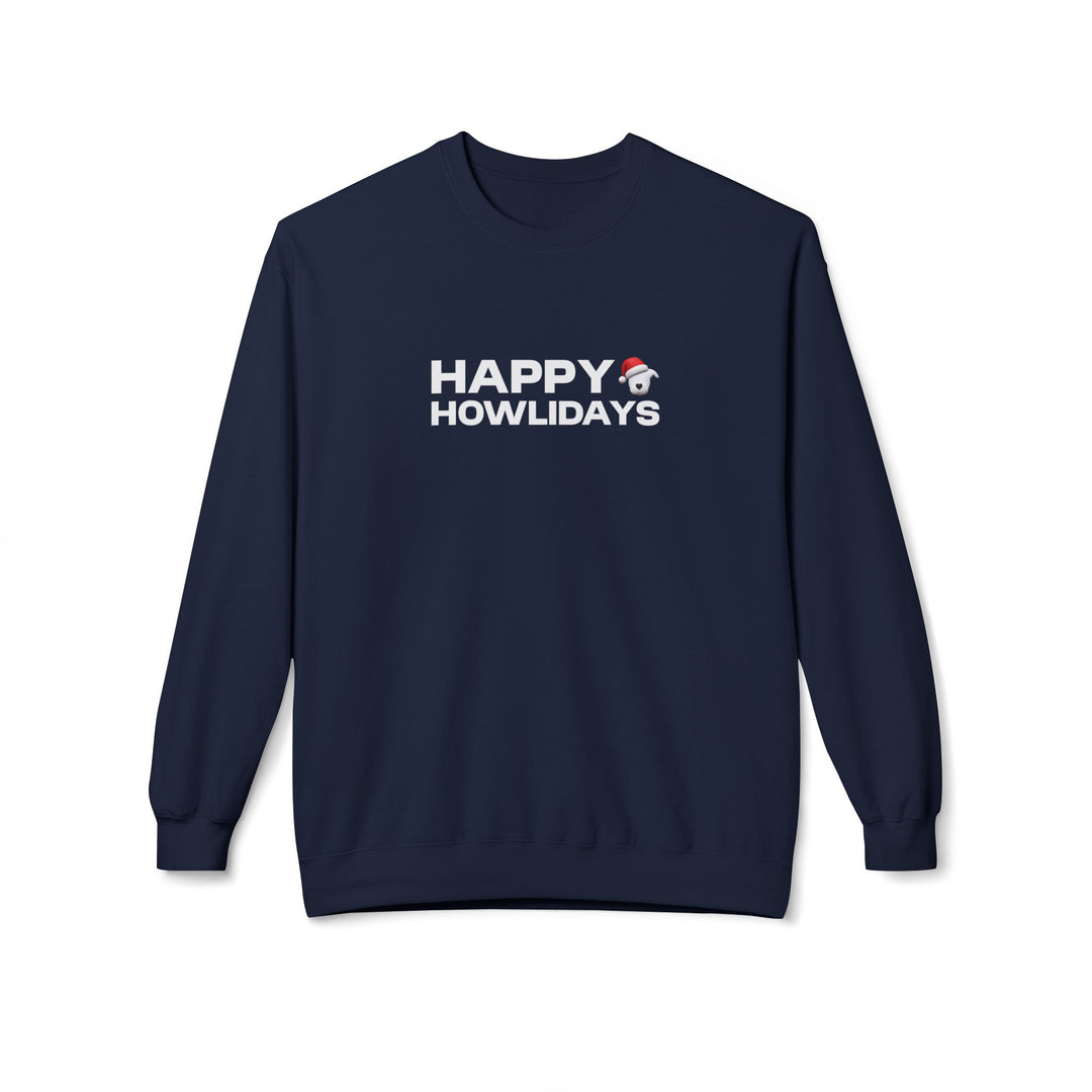 Happy Howlidays 2025 Softstyle Fleece Crewneck Sweatshirt
