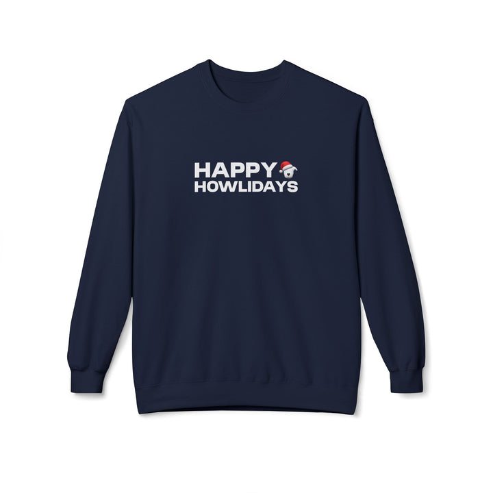Happy Howlidays 2025 Softstyle Fleece Crewneck Sweatshirt
