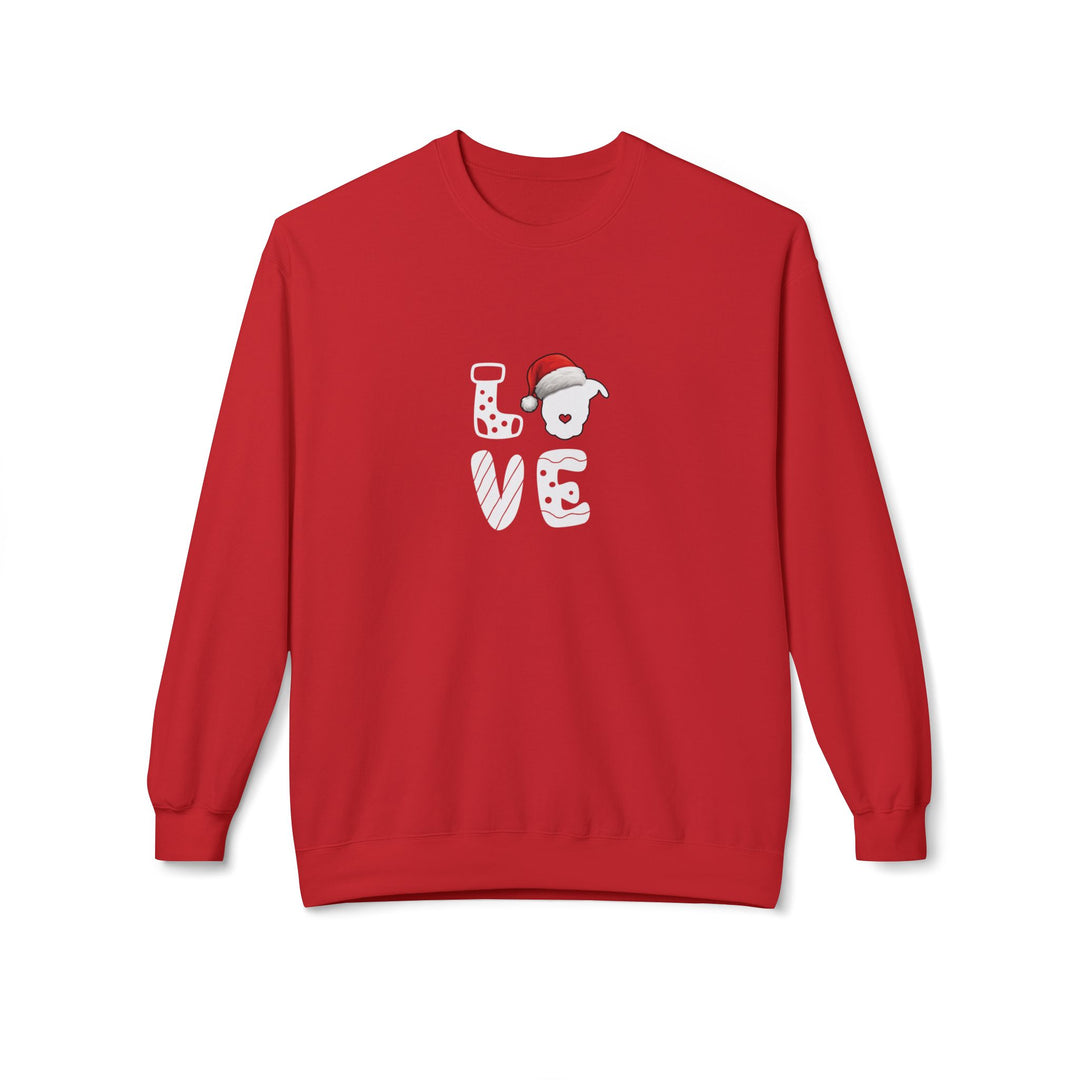 LOVE Christmas 2025 Softstyle Fleece Crewneck Sweatshirt