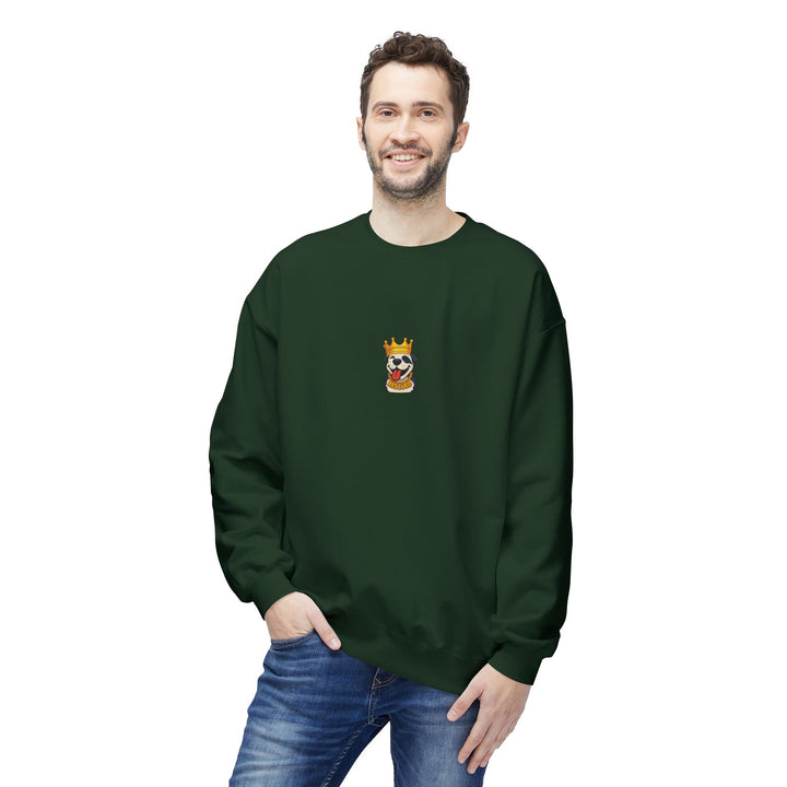 Crowned Pit Emoji Softstyle Fleece Crewneck Sweatshirt
