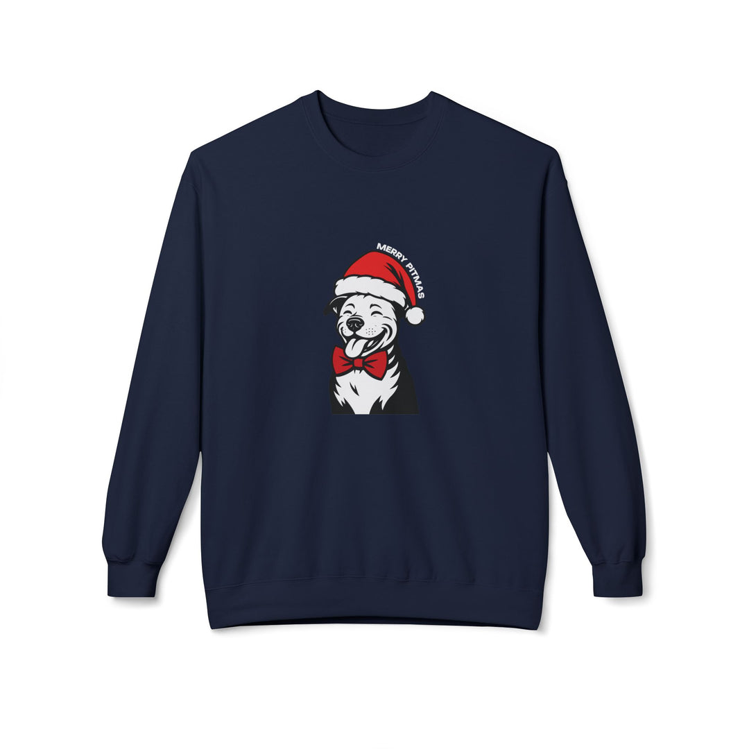 Merry Pitmas V3 Softstyle Fleece Crewneck Sweatshirt