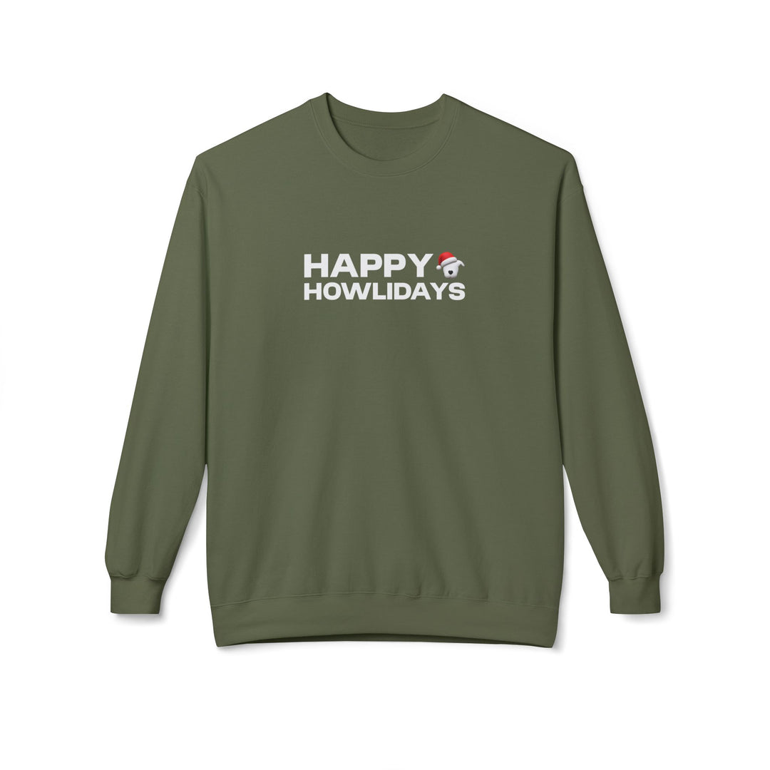Happy Howlidays 2025 Softstyle Fleece Crewneck Sweatshirt