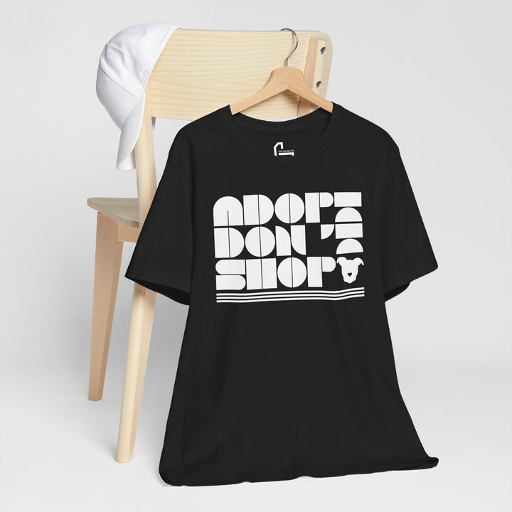 Adopt Don’t Shop Print Design V2 - Unisex Jersey Short Sleeve Tee