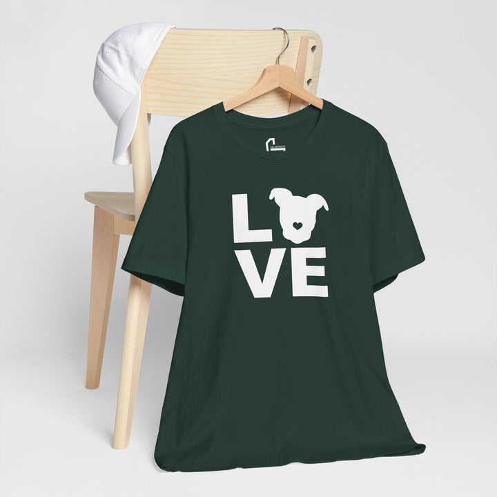 LOVE White Print Unisex T-Shirt