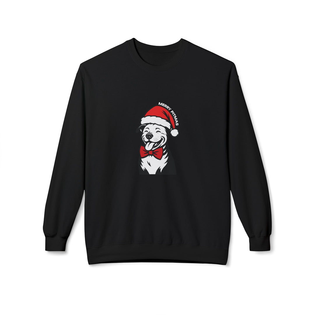 Merry Pitmas V3 Softstyle Fleece Crewneck Sweatshirt