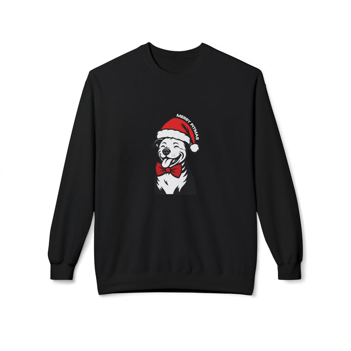 Merry Pitmas V3 Softstyle Fleece Crewneck Sweatshirt