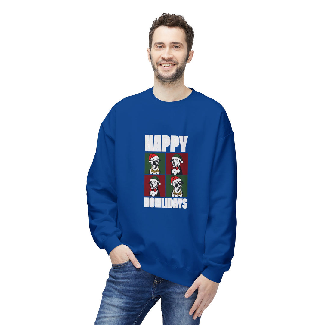 Happy Howlidays 2025 V2 Softstyle Fleece Crewneck Sweatshirt
