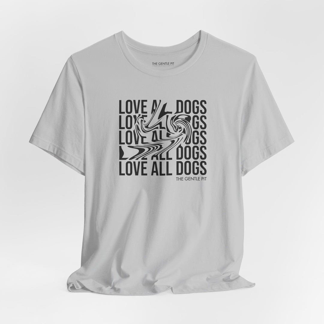 Love All Dogs Illussion Unisex Short Sleeve T-shirt