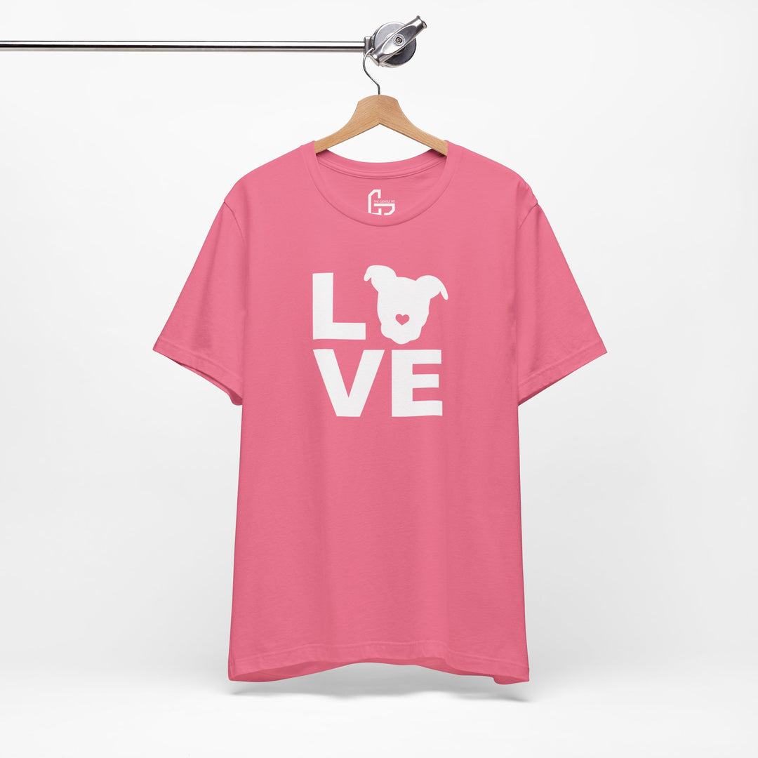 LOVE White Print Unisex T-Shirt