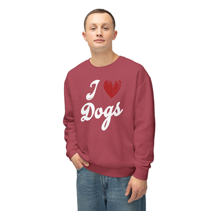 I Love Dogs Crew Neck Sweatshirt