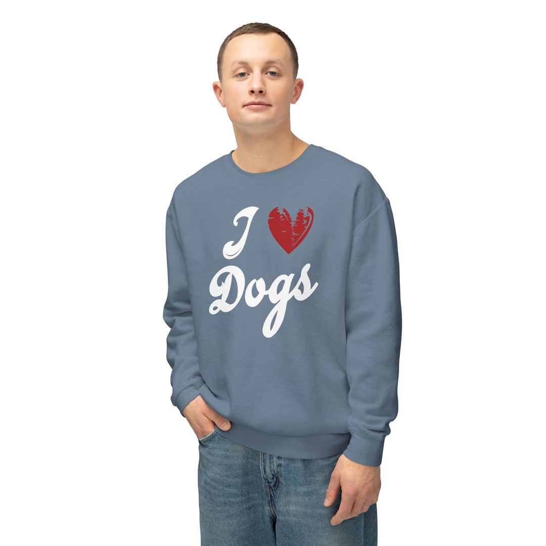 I Love Dogs Crew Neck Sweatshirt