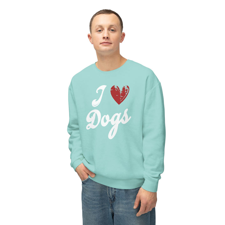 I Love Dogs Crew Neck Sweatshirt