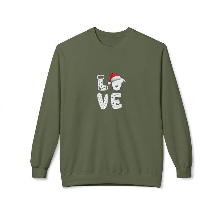 LOVE Christmas 2025 Softstyle Fleece Crewneck Sweatshirt