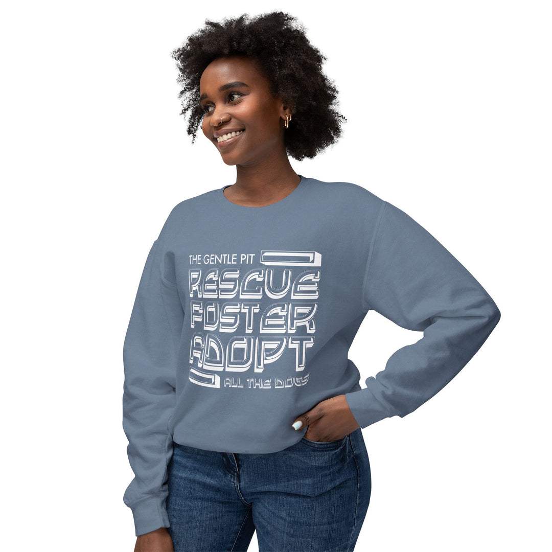 R.F.A Illusion style Print Design Unisex Crewneck Sweatshirt