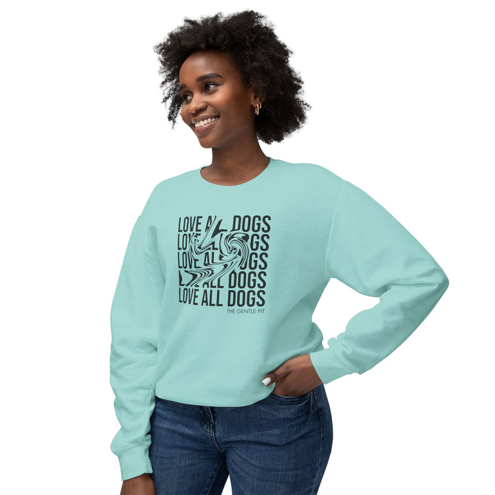 Love All Dogs Illussion Unisex Premium Sweatshirt