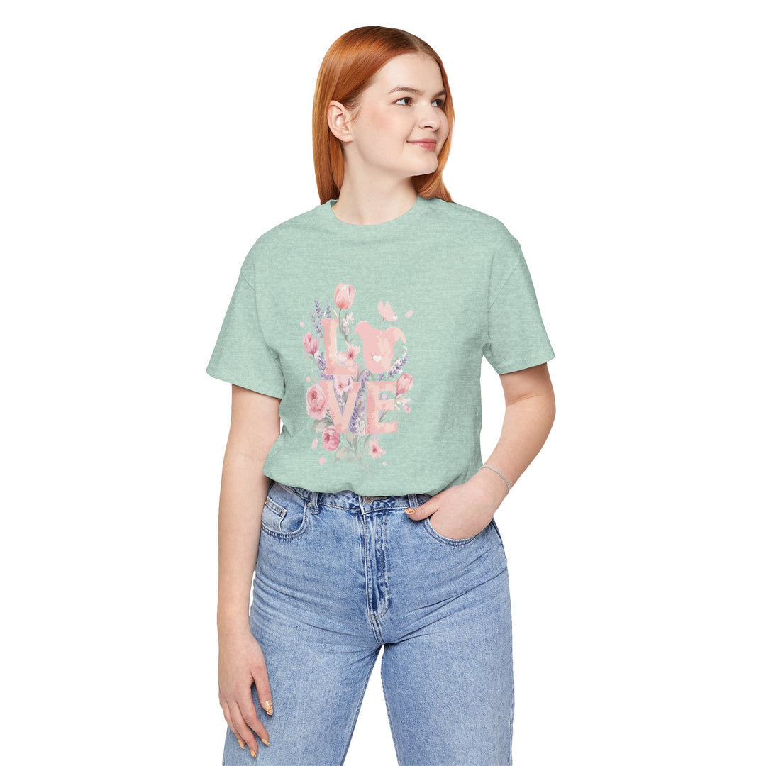 LOVE Floral Premium V3 Short Sleeve Tee