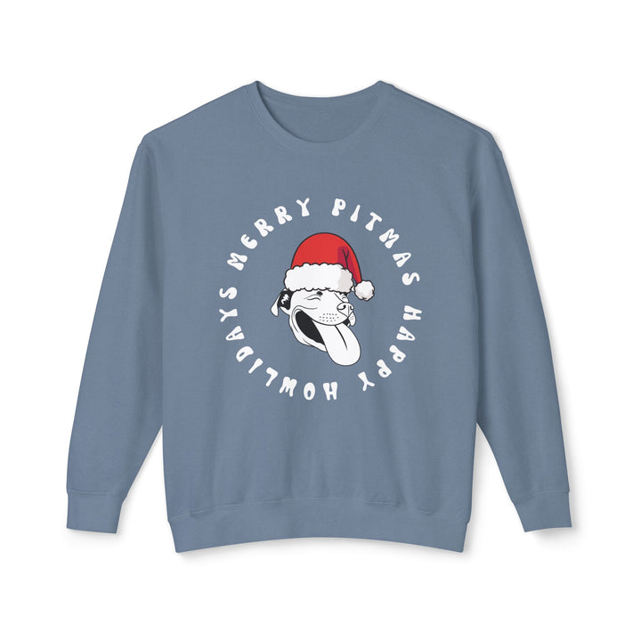 Merry Pitmas & Happy Howlidays Unisex Premium Sweatshirt