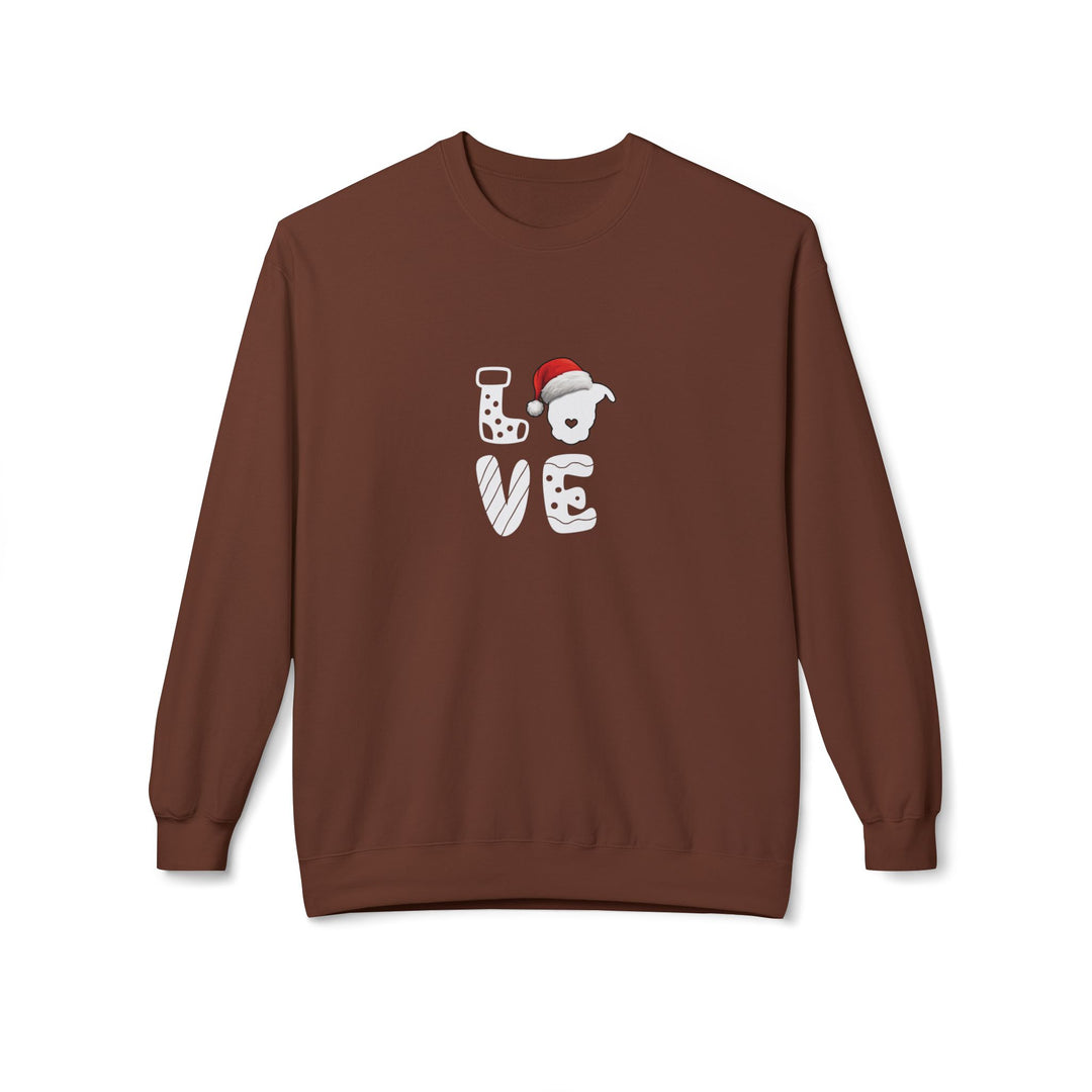 LOVE Christmas 2025 Softstyle Fleece Crewneck Sweatshirt