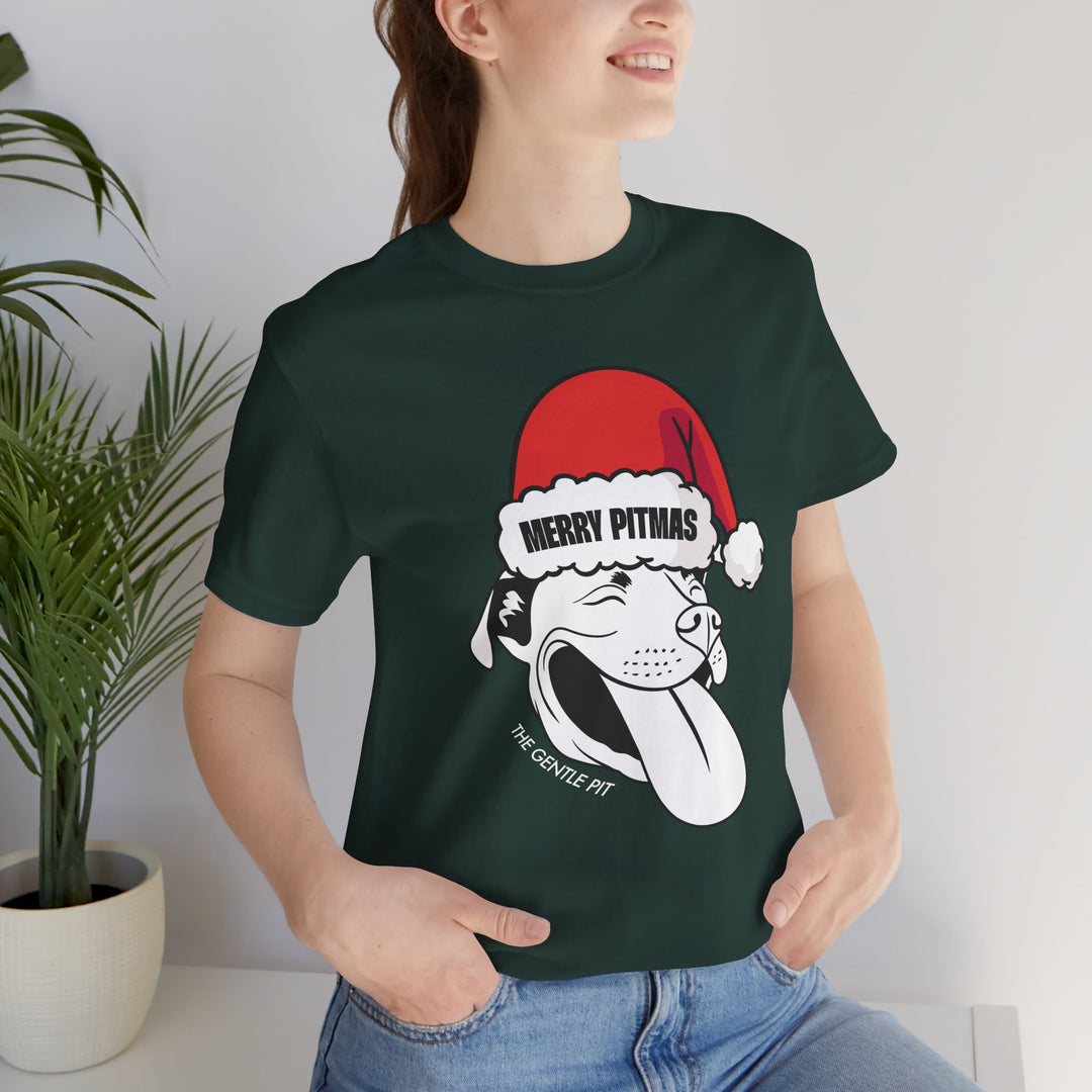 Merry Pitmas V2 Unisex Short Sleeve T-shirt