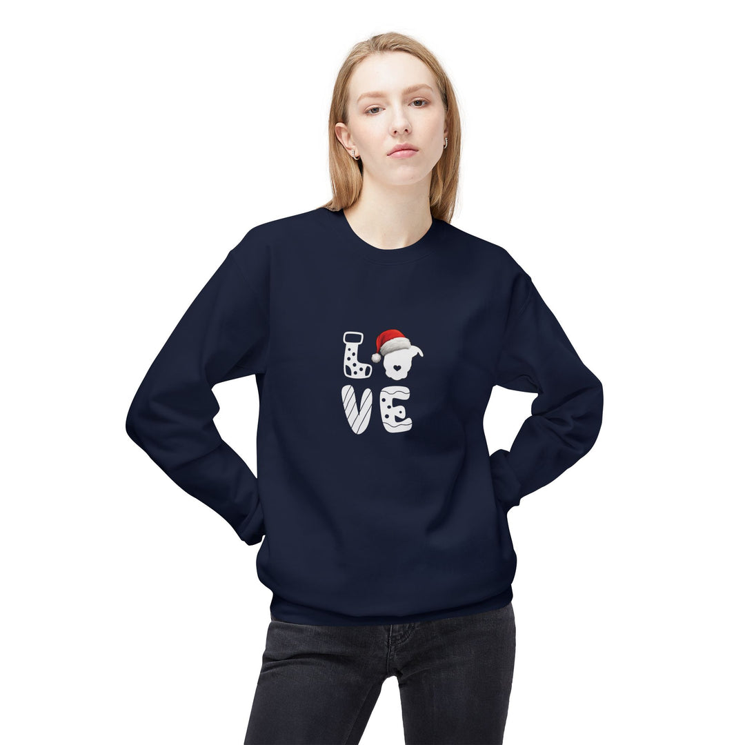 LOVE Christmas 2025 Softstyle Fleece Crewneck Sweatshirt