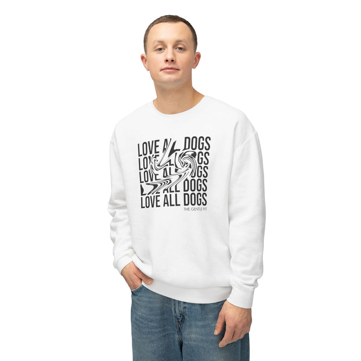 Love All Dogs Illussion Unisex Premium Sweatshirt