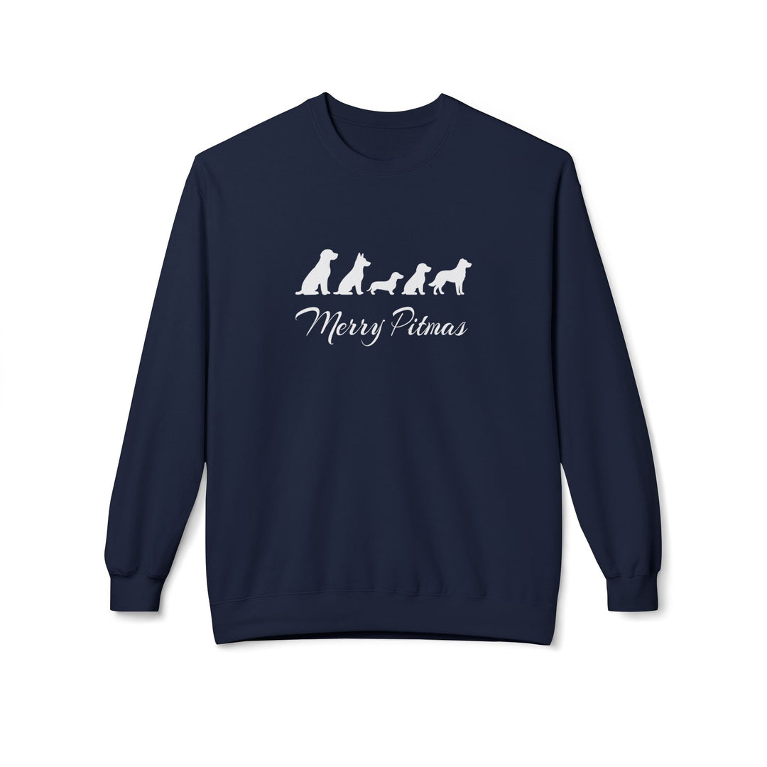 Merry Pitmas 2025 Softstyle Fleece Crewneck Sweatshirt