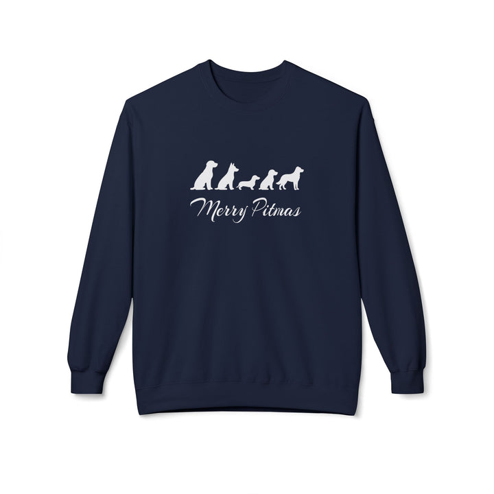 Merry Pitmas 2025 Softstyle Fleece Crewneck Sweatshirt