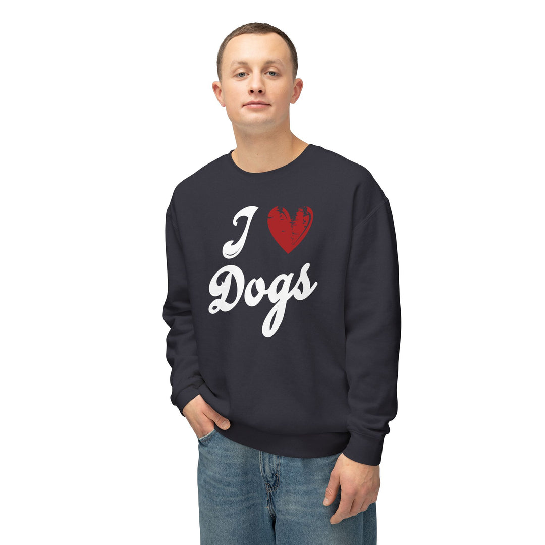 I Love Dogs Crew Neck Sweatshirt