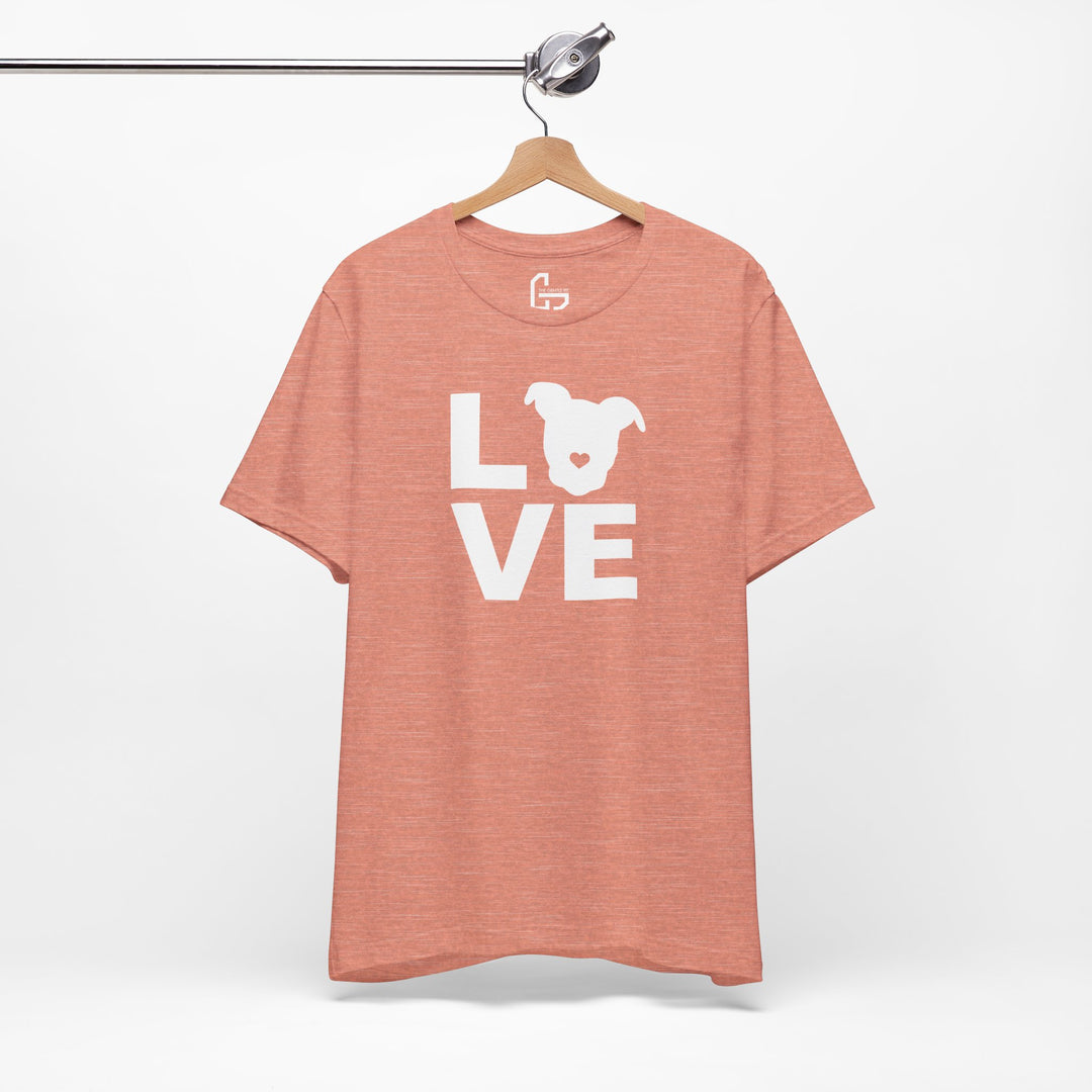 LOVE White Print Unisex T-Shirt