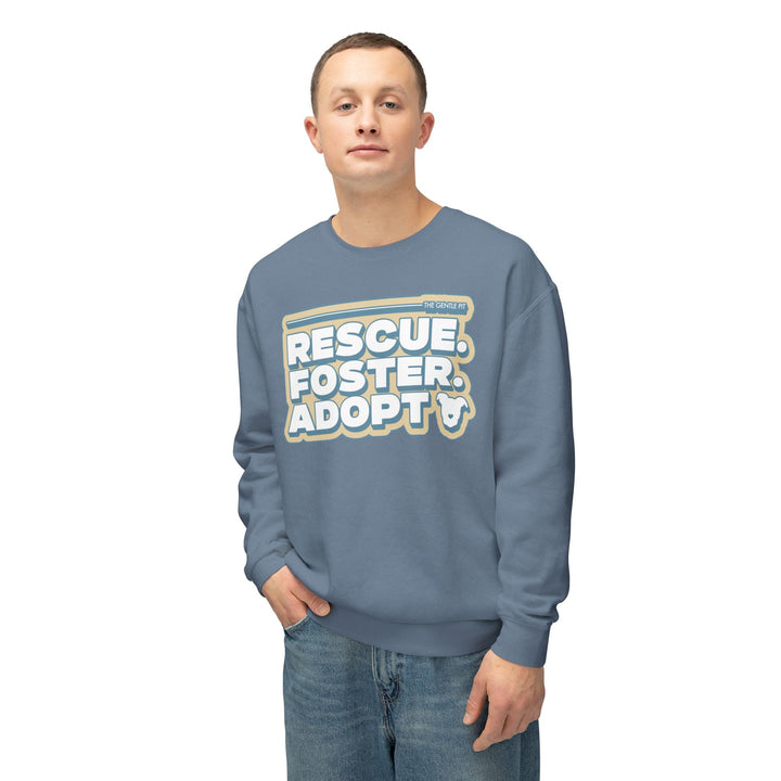 R.F.A Urban Style Bold Typography Unisex Crewneck Sweatshirt