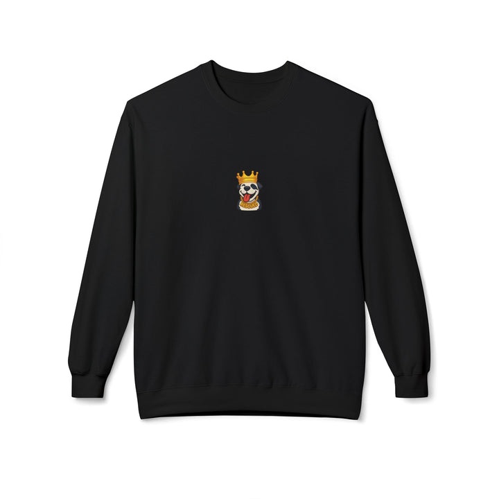Crowned Pit Emoji Softstyle Fleece Crewneck Sweatshirt