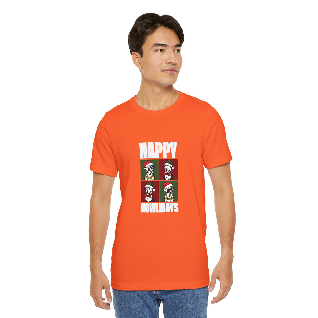 Happy Howlidays 2025 V2 Unisex Short Sleeve T-shirt