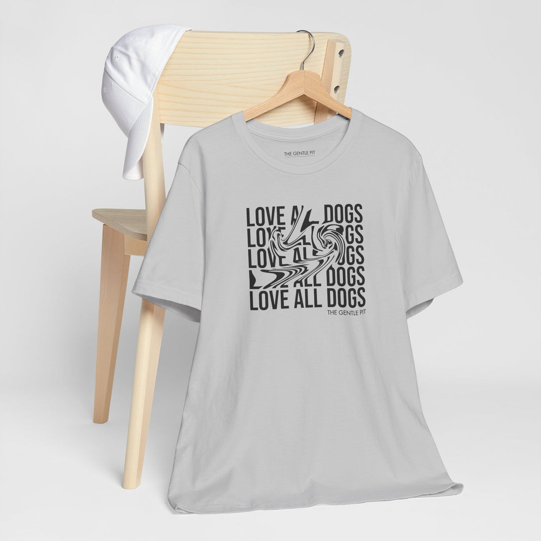 Love All Dogs Illussion Unisex Short Sleeve T-shirt