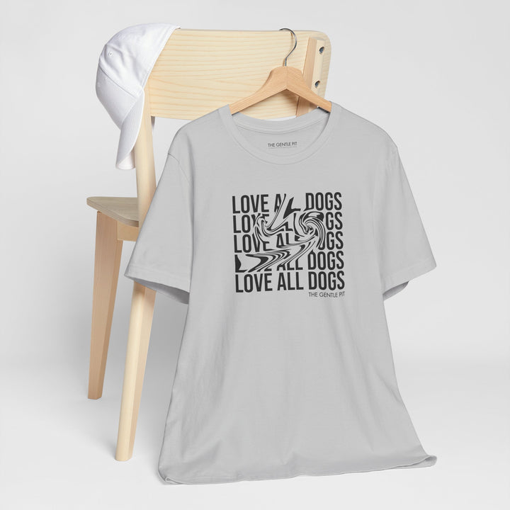 Love All Dogs Illussion Unisex Short Sleeve T-shirt