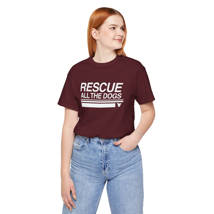 Rescue All The Dogs Unisex Short Sleeve T-shirt