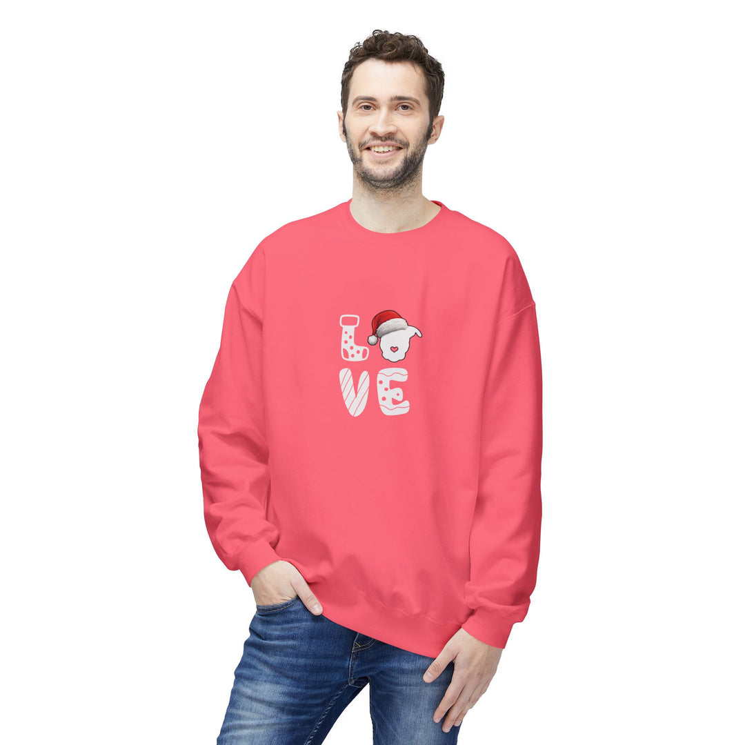 LOVE Christmas 2025 Softstyle Fleece Crewneck Sweatshirt
