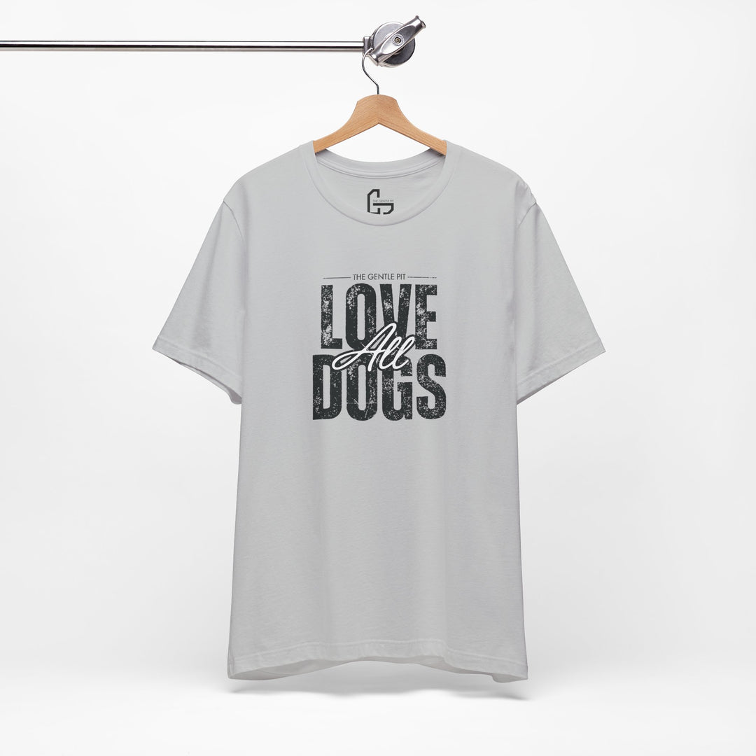 Distressed Love All Dogs Unisex Jersey Short Sleeve Tee