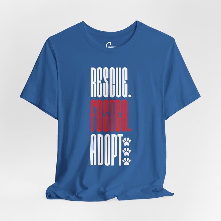 Rescue.Foster.Adopt V2 - Unisex Jersey Short Sleeve Tee