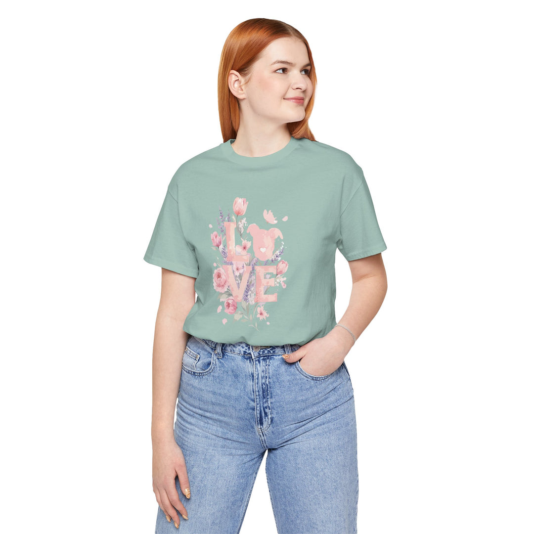 LOVE Floral Premium V3 Short Sleeve Tee