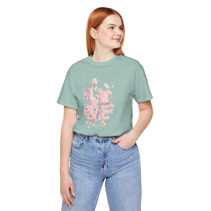 LOVE Floral Premium V3 Short Sleeve Tee