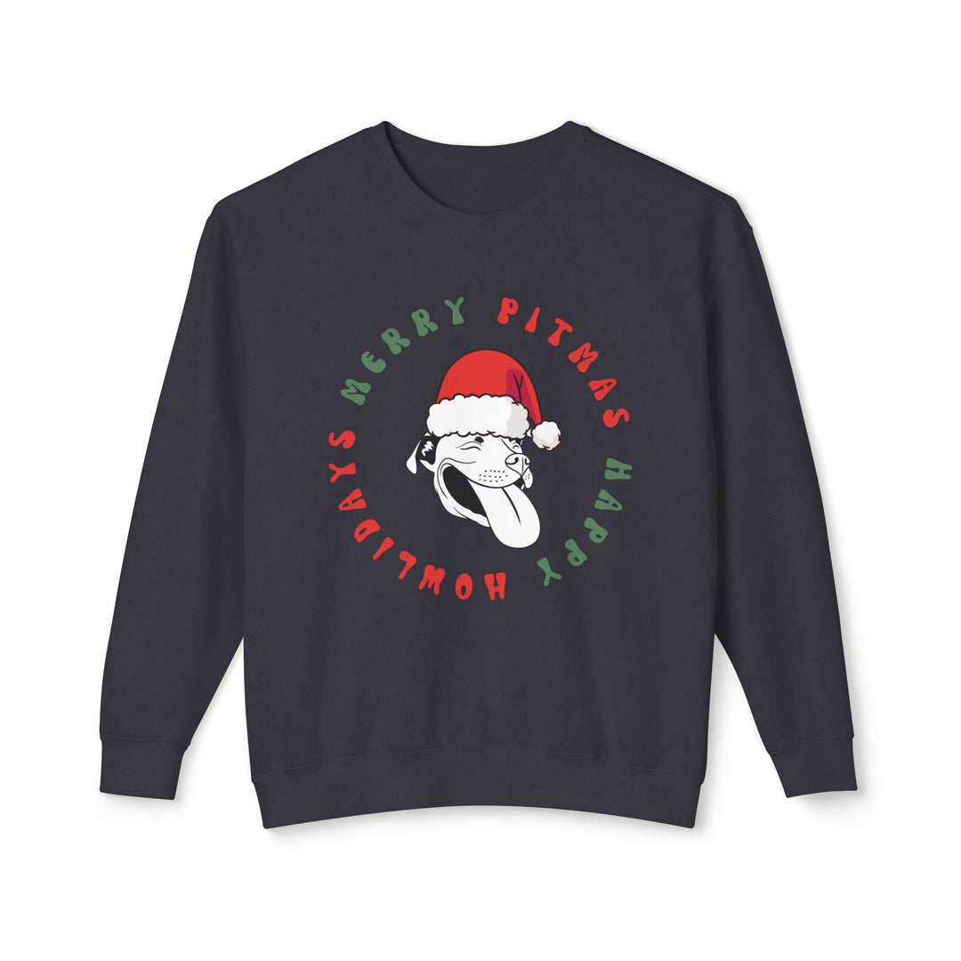 Merry Pitmas & Happy Howlidays Unisex Premium Sweatshirt