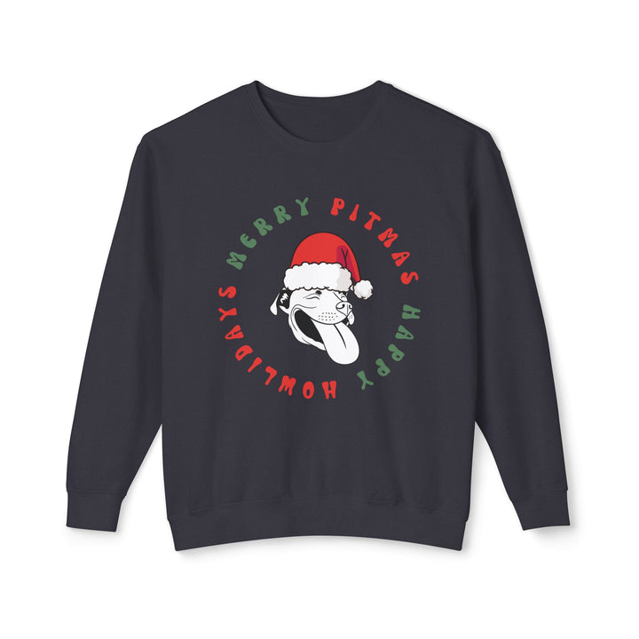 Merry Pitmas & Happy Howlidays Unisex Premium Sweatshirt