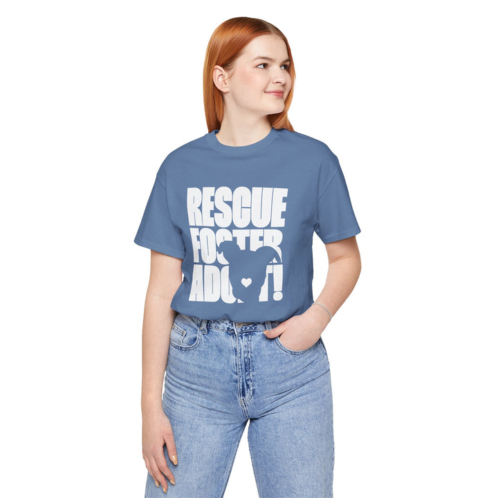 Rescue.Foster.Adopt V3 Unisex Short Sleeve T-shirt