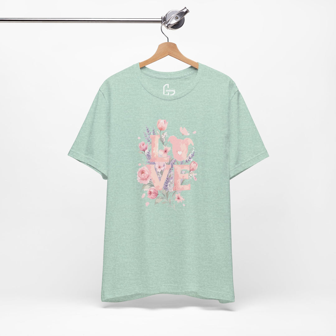 LOVE Floral Premium V3 Short Sleeve Tee