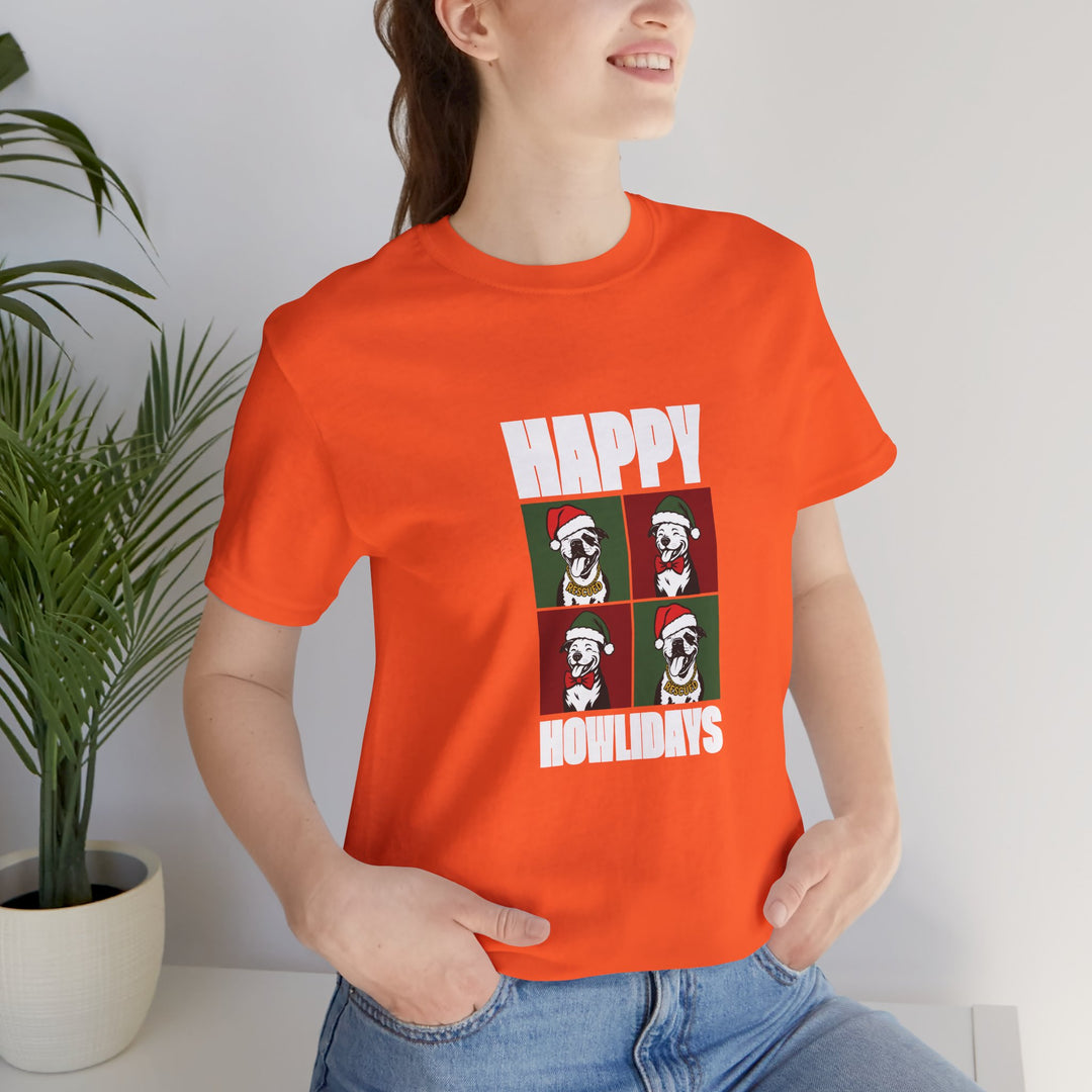 Happy Howlidays 2025 V2 Unisex Short Sleeve T-shirt