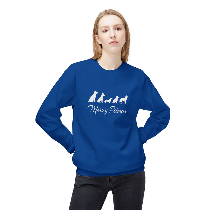 Merry Pitmas 2025 Softstyle Fleece Crewneck Sweatshirt